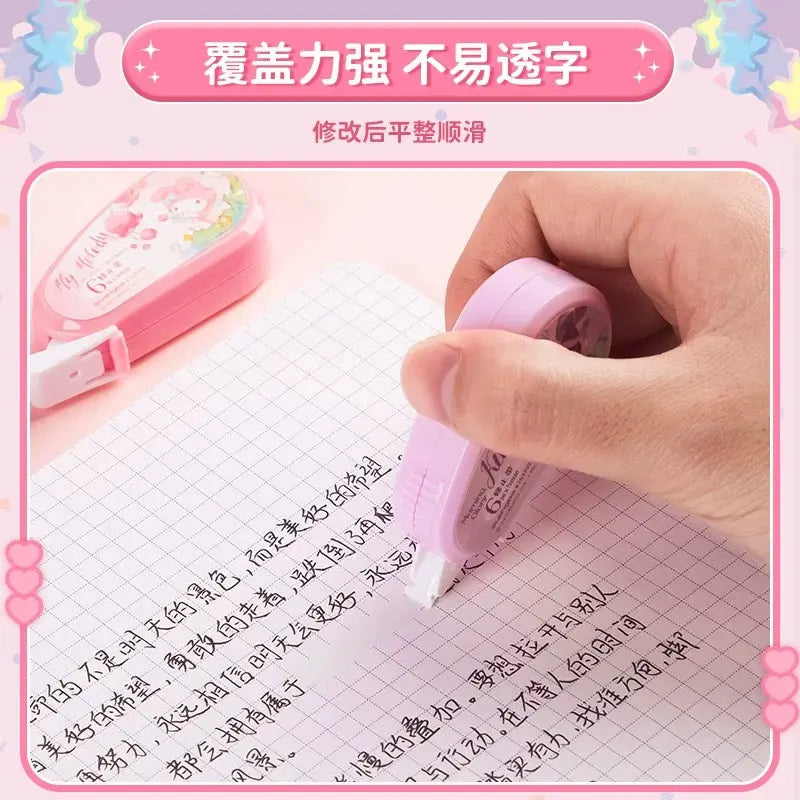 Correction Tape Set 6 PCS Kawaii Correction Rollers (36m Total)