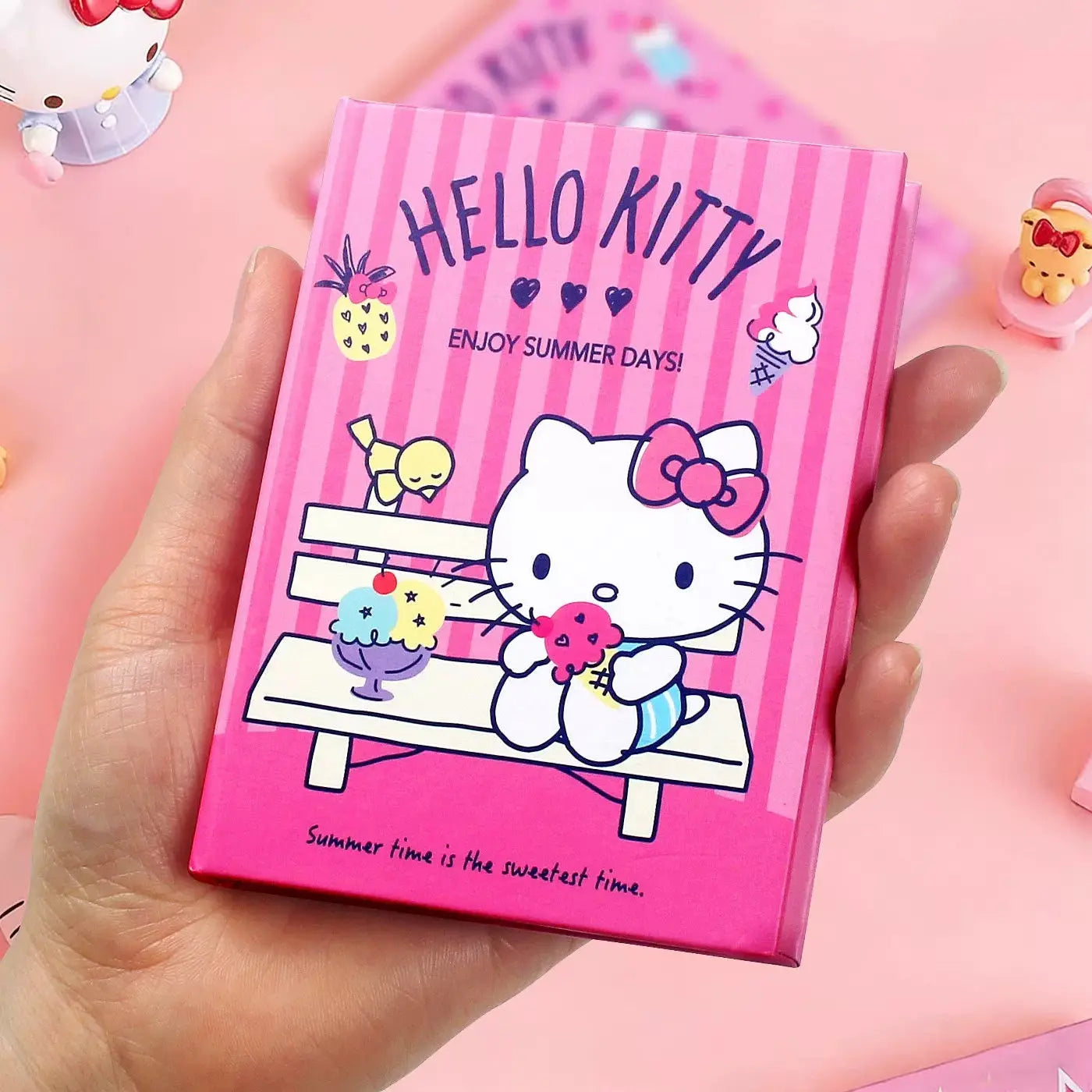 Hello Kitty Mini Pocket Notebook Cute Hardcover Lined Journal (160 Pages)