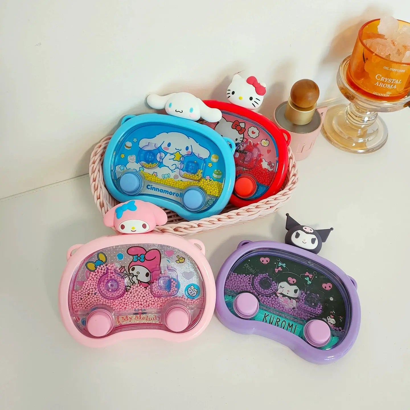Water Ring Toss Game Cute Handheld Mini Water Arcade Toy for Kids