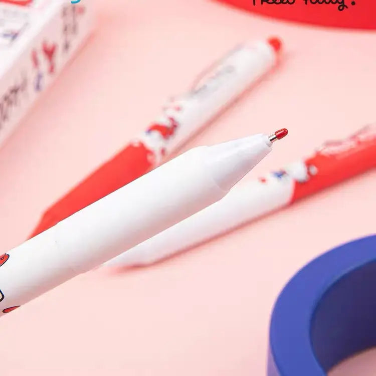 Cute 0.5mm Retractable Gel Pen Black Ink (Random Design)