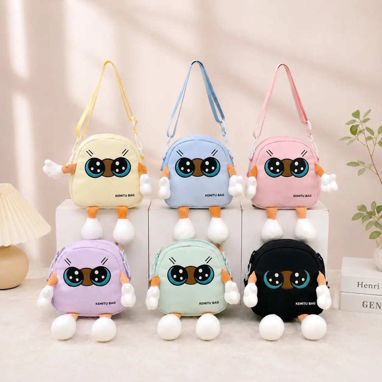 Cute Cartoon Mini Crossbody Bag for Kids Plush Shoulder Bag