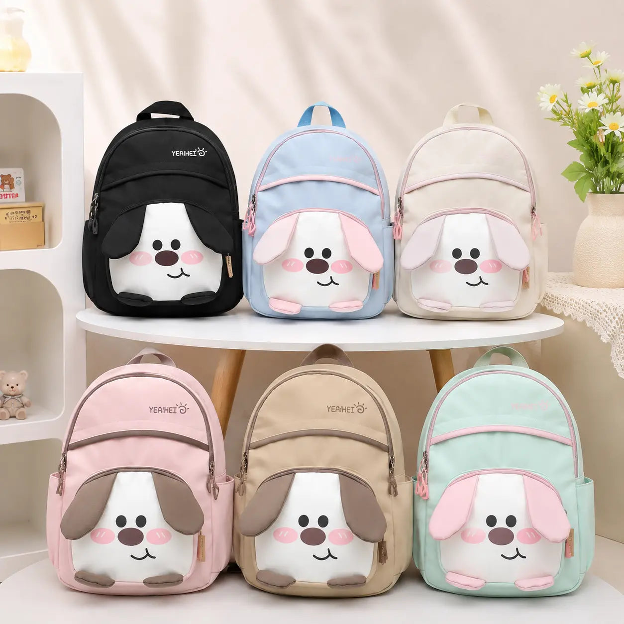 Cute Puppy Mini Kids Backpack Cartoon School Bag for Girls & Boys
