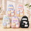 Large Capacity School Backpack for Girls Cute Pastel School Bag