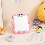 Cute Cartoon Wall Mounted Makeup Mirror with Phone Stand Multifunction Vanity Mirror