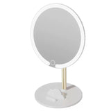 Rechargeable LED Makeup Mirror with Phone Holder 3 Color Touch Light Vanity Mirror