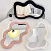 Abstract Wavy Decorative Wall Mirror Modern Irregular Vanity Mirror for Bedroom & Living Room