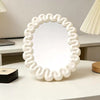 Cute Wavy Vanity Makeup Mirror Aesthetic Desktop Dressing Mirror