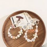 Kawaii Beaded Charm Keychain Bracelet Cute Bow & Candy Beads Phone Strap Bag Accessory SparkelsSparkels
