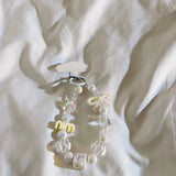 Kawaii Beaded Charm Keychain Bracelet Cute Bow & Candy Beads Phone Strap Bag Accessory SparkelsSparkels