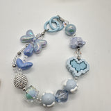 Kawaii Beaded Phone Charm Wrist Strap Cute Butterfly Bear & Heart Bracelet Lanyard for Phone Keys & Bags SparkelsSparkels