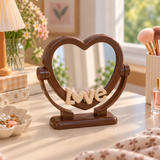 Cute Heart Shaped LOVE Vanity Mirror