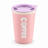 Pastel Coffee Cup with Sip Lid 280ml Reusable Travel Mug