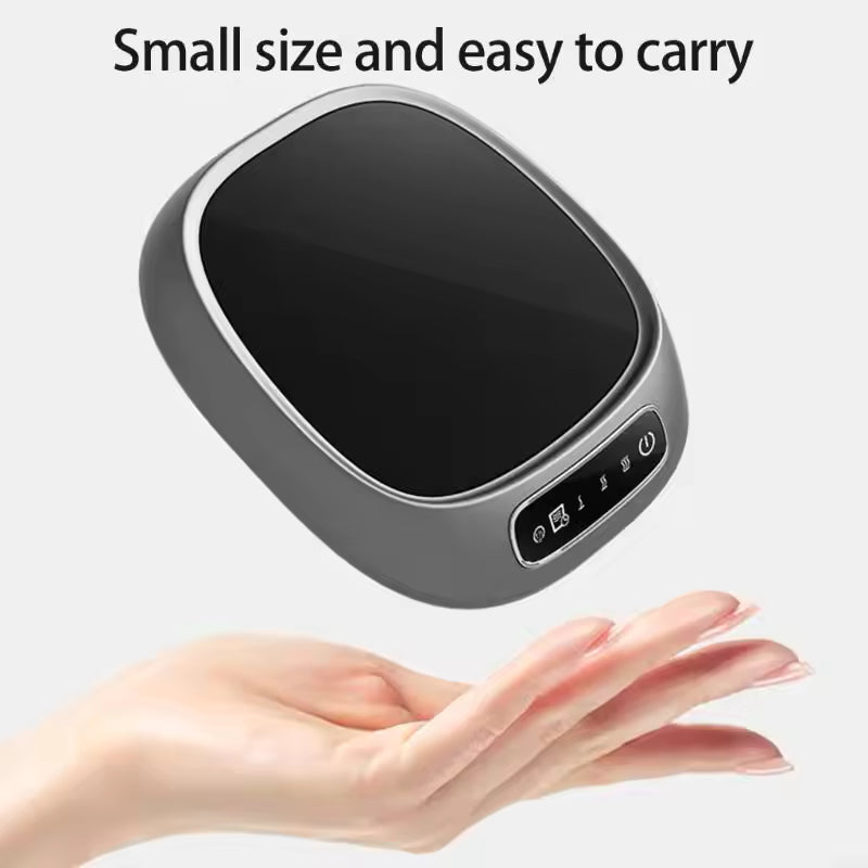 Smart Touch Screen Glass Heating Coaster Gear Temperature Control Warmer Mat Plug in Desktop Mug Warmer for Coffee Tea & Food