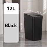 12L & 18L Automatic Sensor Trash Can Touchless Infrared Smart Waste Bin for Kitchen & Bathroom Waterproof Hands Free Garbage Can