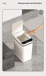 12L & 18L Automatic Sensor Trash Can Touchless Infrared Smart Waste Bin for Kitchen & Bathroom Waterproof Hands Free Garbage Can