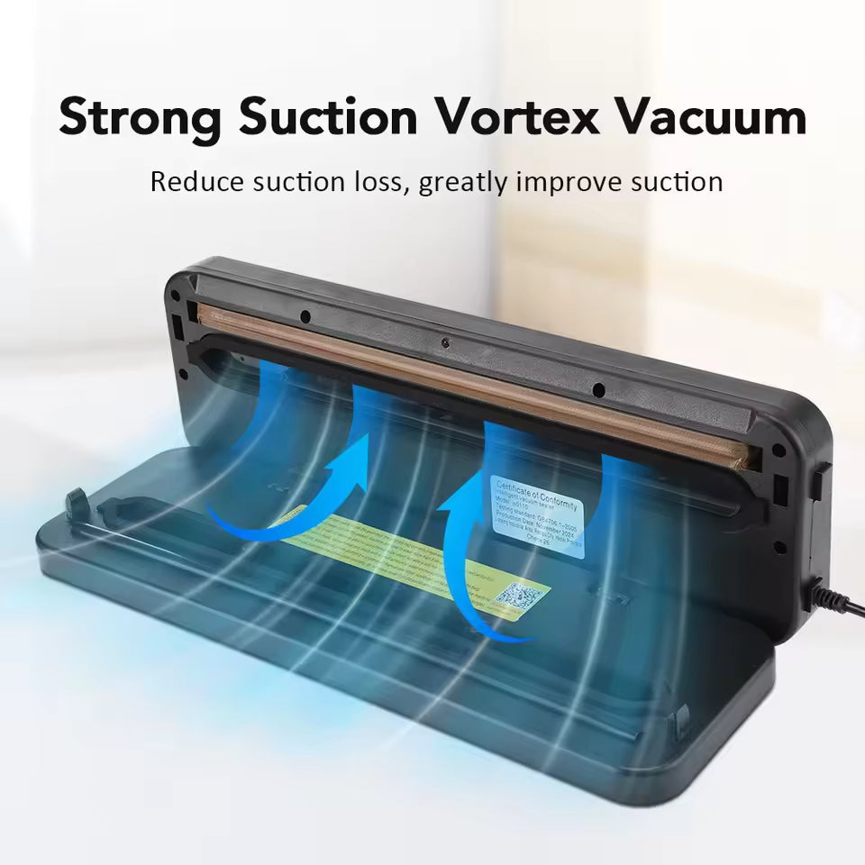 Vacuum Sealer Machine Food Saver with 30cm Sealing Strip, Wet & Dry Modes