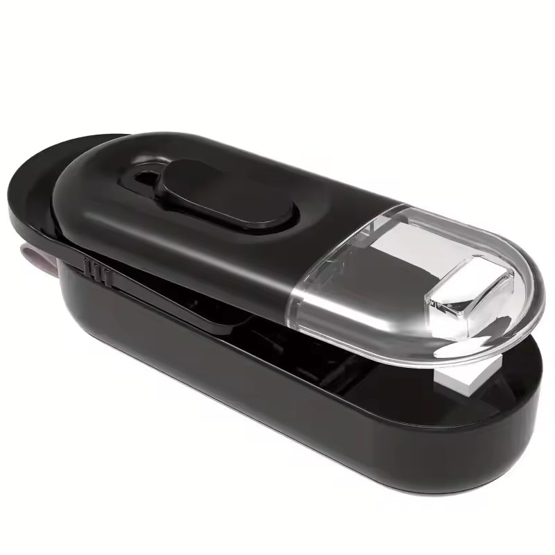 Mini Battery Powered Vacuum Heat Sealer Portable Plastic Bag Sealer with Cutter Food Storage Tool for Home & Travel