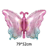 40-Inch Iridescent Butterfly Foil Balloon for Birthday & Celebration Events Decoration