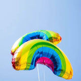 Big Rainbow Smile White Cloud & Donut Ice Cream Foil Balloon Cute Helium Party Decoration for Kids Birthday & Baby Showers