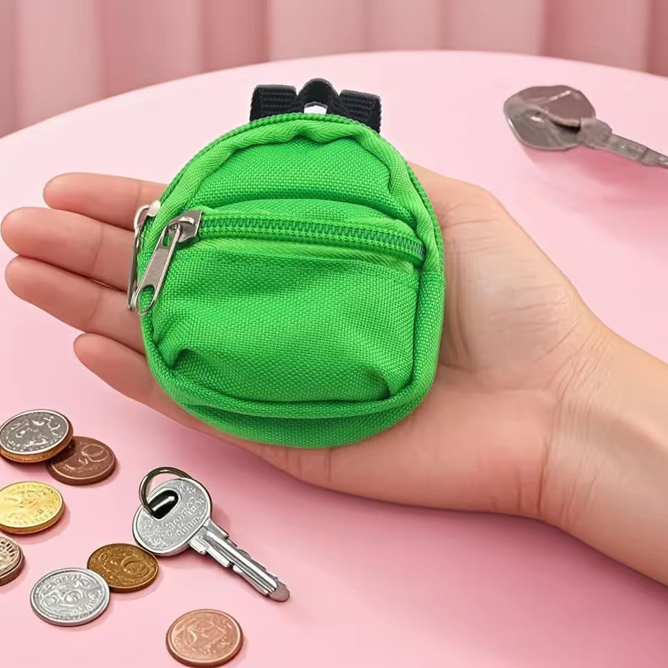 Mini Backpack Keychain Coin Purse Custom Colorful Zero Wallet Bag for Women