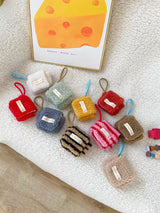 Fleece Makeup Pouch Recycled Cotton Canvas Travel Cosmetic Bag