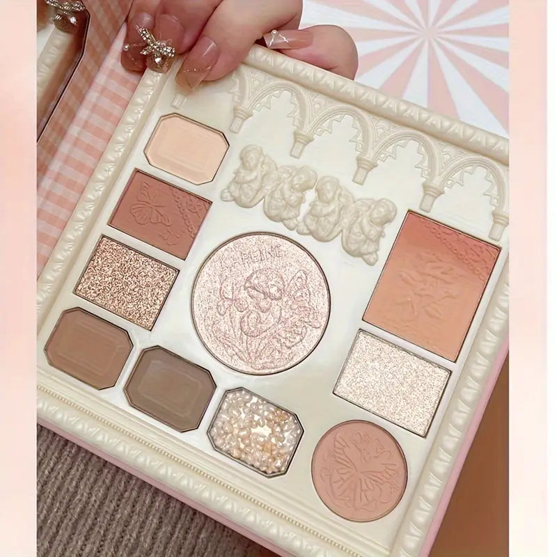 12 Color Eyeshadow & Blush Palette Multi Functional Makeup Set