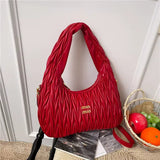 MinMin Quilted Hobo Shoulder BagSoft PU Leather Trendy Handbag for Women Crossbody & Tote Purse SparkelsSparkels