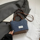 Cute Denim Teddy Bear Handbag Mini Crossbody Tote Bag for Women & Girls SparkelsSparkels