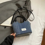 Cute Denim Teddy Bear Handbag Mini Crossbody Tote Bag for Women & Girls SparkelsSparkels