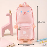 Mini Pencil Case Cute Animal Design Canvas School Box