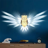 3D Owl Wall Mounted Led Lamp