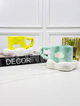 Cute Cloud Ceramic Coffee Cup & Saucer Set