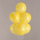 10pcs 12-Inch Marble Agate Latex Balloons Christmas Party Decorations Colorful Globos for Birthday Wedding & Baby Shower