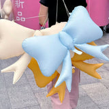 Pastel Bow Mylar Balloons Mylar Matte Bowtie Globos for Girl Baby Shower & Birthday Party Decoration