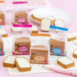 Cartoon 3D Bread-Shaped Erasers Cute School Erasers for KidsCreative Stationery
