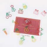 9pcs Creative Two Color Paperclip Bookmark Office Stationery Fancy clip