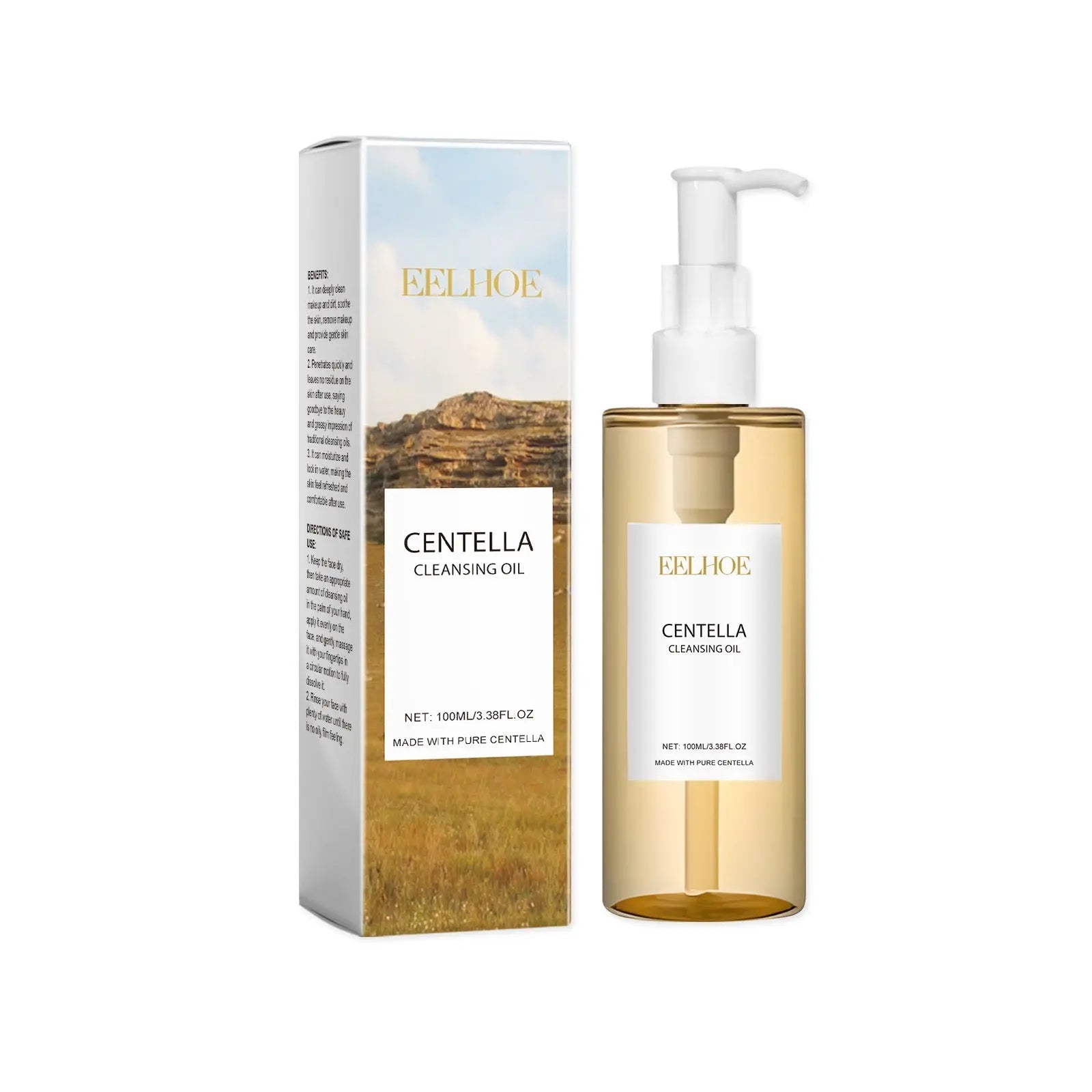Centella Cleansing Oil Gentle Makeup Remover & Deep Pore Purifying Face Cleanser Soothing Skin Care Oil 100ml SparkelsSparkels