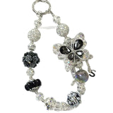 Luxury Crystal Butterfly Bag Charm & Keychain Rhinestone Beaded Accessory