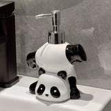 Cute Panda Soap Dispenser Ceramic Liquid Soap & Lotion Pump Bottle for Bathroom & Kitchen SparkelsSparkels
