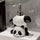 Cute Panda Soap Dispenser Ceramic Liquid Soap & Lotion Pump Bottle for Bathroom & Kitchen SparkelsSparkels