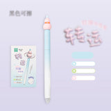 Pastel Double-Bead Tip Gel Pen Ultra Smooth Writing 0.5mm Black Ink