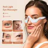 Red Light Eye Massager Glasses EMS Eye Therapy Device for Puffiness Fatigue & Dark Circles SparkelsSparkels