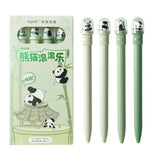 Kawaii Panda Rotating Dome Gel Pen 0.5mm Black Ink Cute Bamboo Spinner Pen