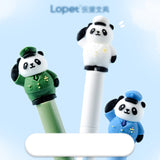 Kawaii Panda Soldier Twist Gel Pen 0.5mm Black Ink Cute Military Panda Pen