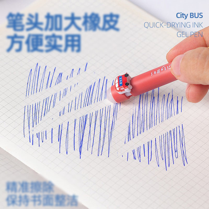 Cute Shake Head Character Gel Pen 0.5mm Smooth Black Ink