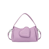Cute Heart Patch Mini Shoulder Bag for Women Stylish Crossbody Handbag SparkelsSparkels