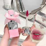 Cute Bow Lip Gloss Set Sweet Hydrating Shine Tint Long Lasting Moisturizing Lip Glaze SparkelsSparkels