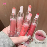 Jelly Plump Lip Oil Gloss Hydrating Tinted Lip Serum with Crystal Applicator SparkelsSparkels