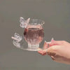 Crystal Butterfly Glass Cup & Saucer Set SparkelsSparkels