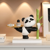 Cute Panda Decorative Storage Tray & Key HolderNordic Resin Figurine Home Decor Organizer SparkelsSparkels